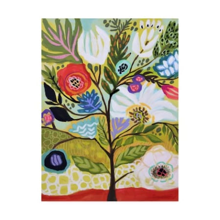 Karen Fields 'Flower Tree I' Canvas Art,35x47